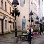 2017 - Serbia - Around Town - Julie Holding Girls